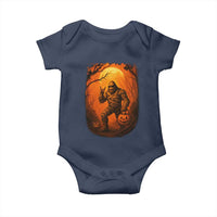 Funny Halloween Bigfoot Scary Spooky Cryptid Sasquatch Baby Onesie - Wonder Print Shop