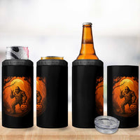 Funny Halloween Bigfoot Scary Spooky Cryptid Sasquatch 4 in 1 Can Cooler Tumbler - Wonder Print Shop