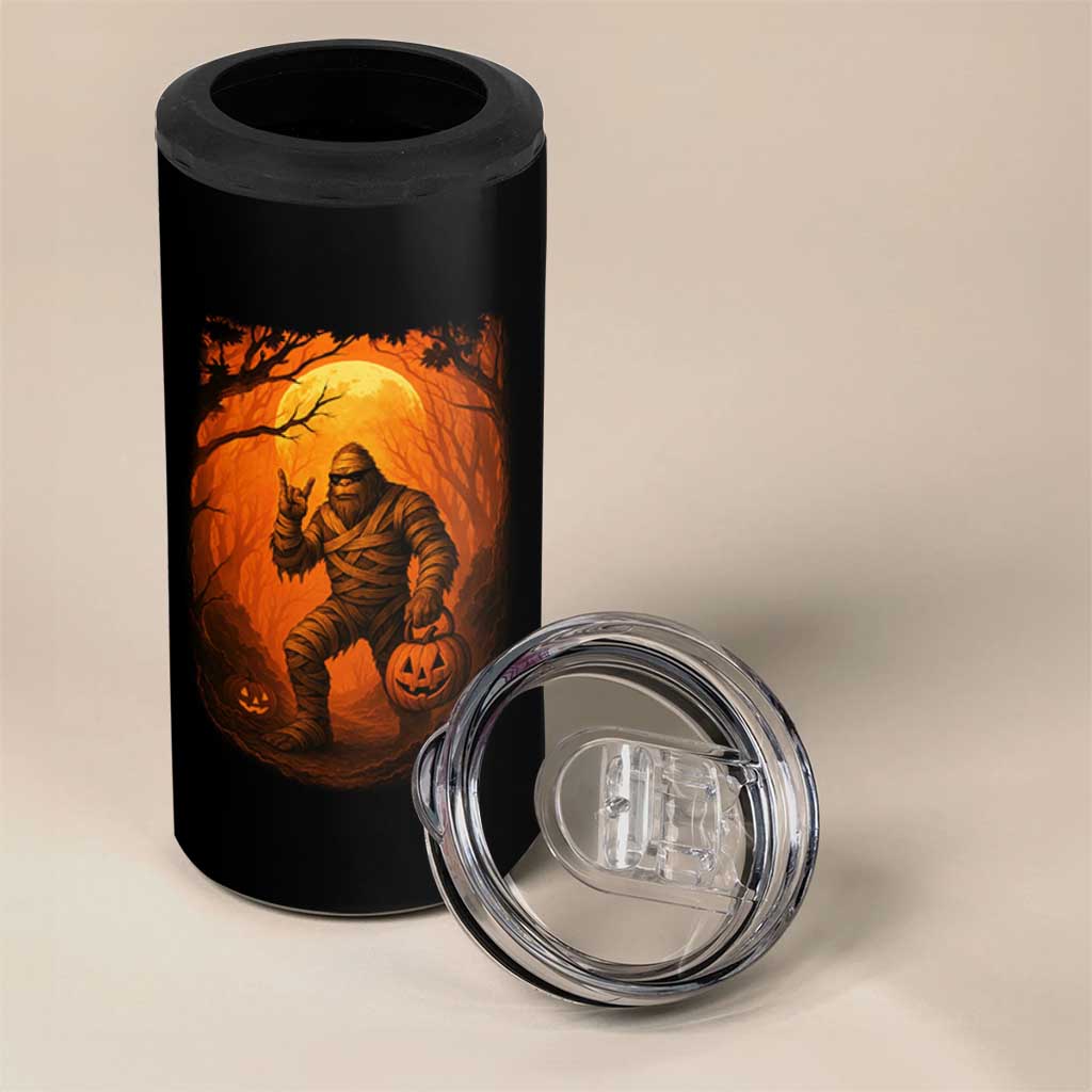 Funny Halloween Bigfoot Scary Spooky Cryptid Sasquatch 4 in 1 Can Cooler Tumbler - Wonder Print Shop