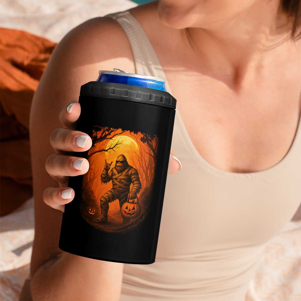 Funny Halloween Bigfoot Scary Spooky Cryptid Sasquatch 4 in 1 Can Cooler Tumbler - Wonder Print Shop