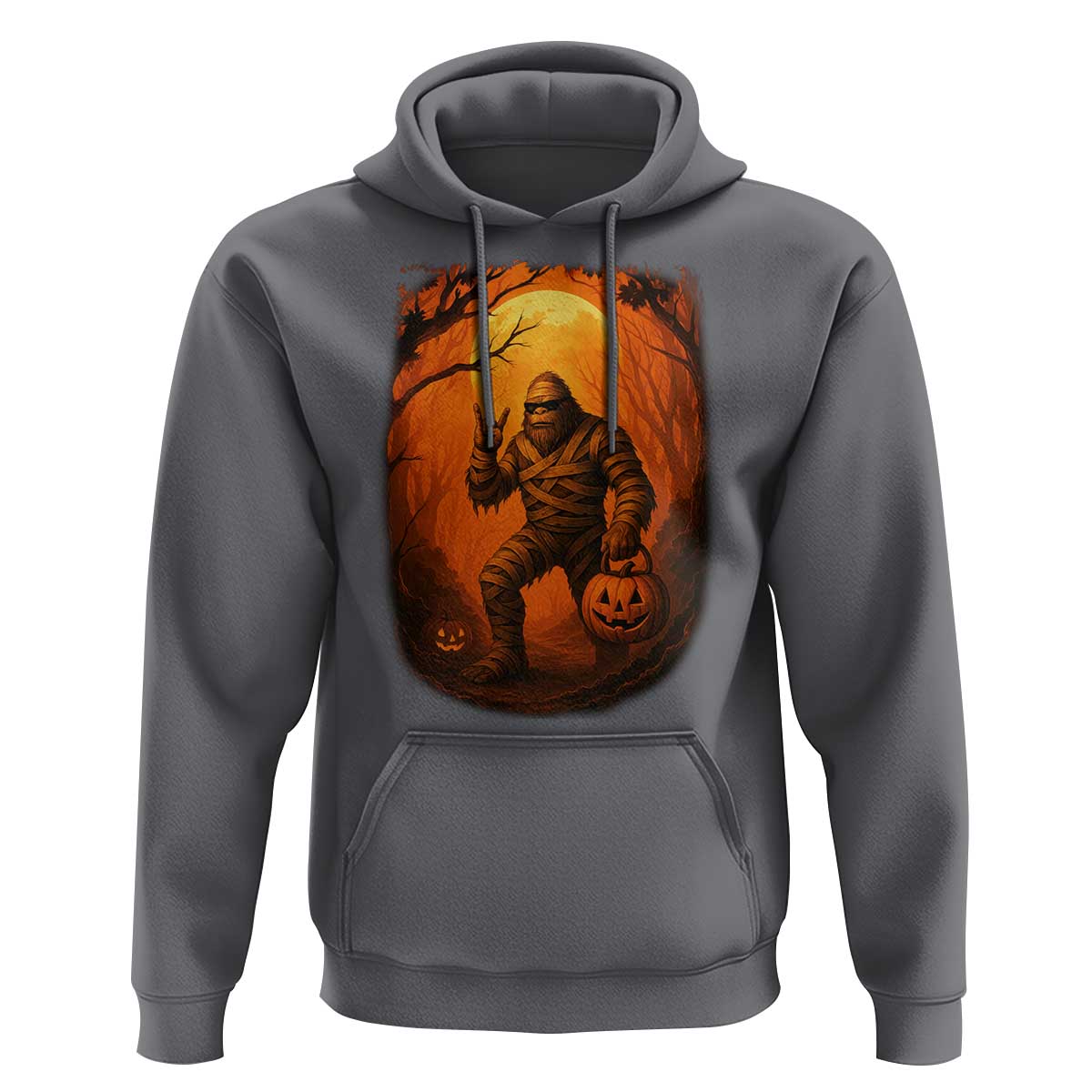 Funny Halloween Bigfoot Scary Spooky Cryptid Sasquatch Hoodie - Wonder Print Shop