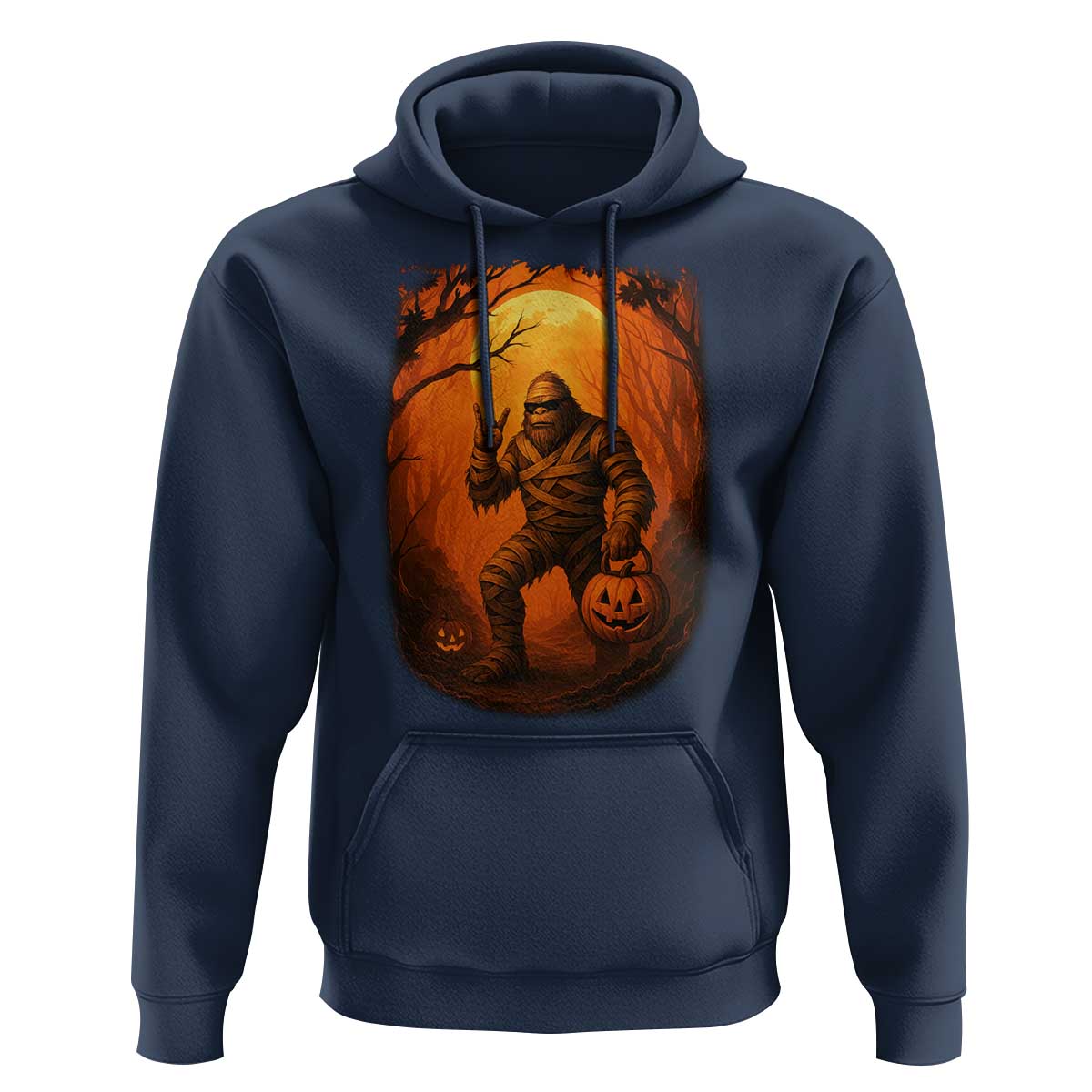 Funny Halloween Bigfoot Scary Spooky Cryptid Sasquatch Hoodie - Wonder Print Shop