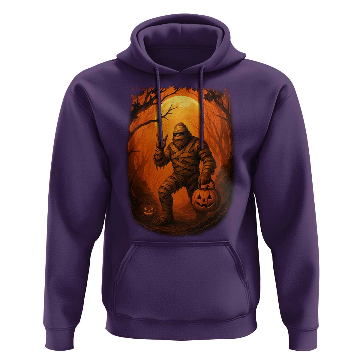 Funny Halloween Bigfoot Scary Spooky Cryptid Sasquatch Hoodie - Wonder Print Shop