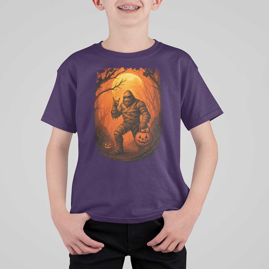 Funny Halloween Bigfoot Scary Spooky Cryptid Sasquatch T Shirt For Kid - Wonder Print Shop