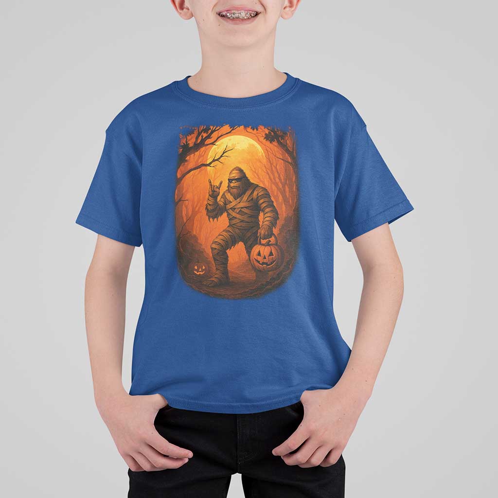 Funny Halloween Bigfoot Scary Spooky Cryptid Sasquatch T Shirt For Kid - Wonder Print Shop