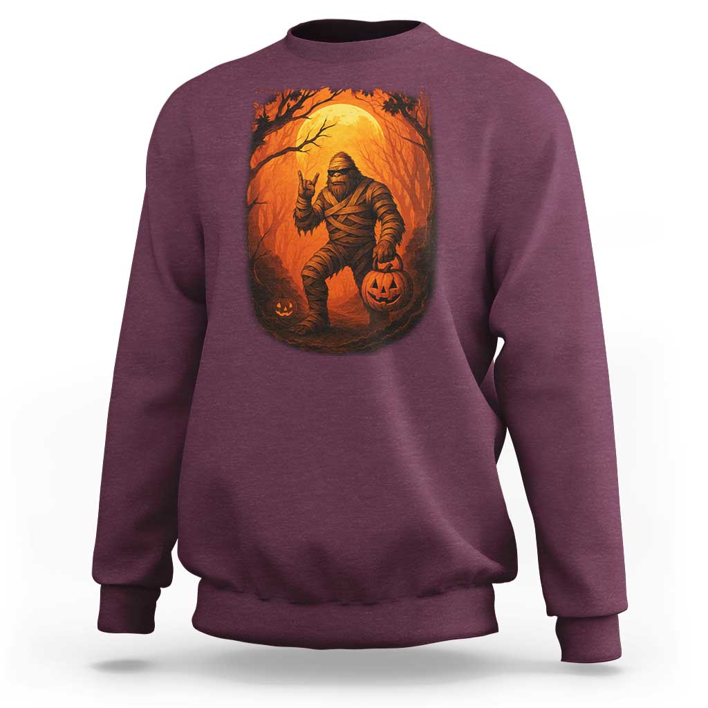 Funny Halloween Bigfoot Scary Spooky Cryptid Sasquatch Sweatshirt - Wonder Print Shop