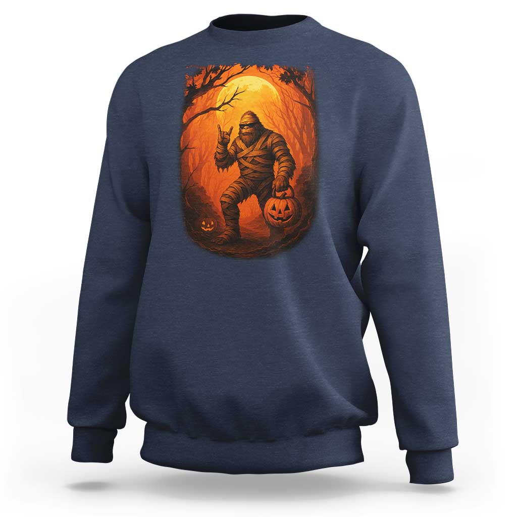 Funny Halloween Bigfoot Scary Spooky Cryptid Sasquatch Sweatshirt - Wonder Print Shop