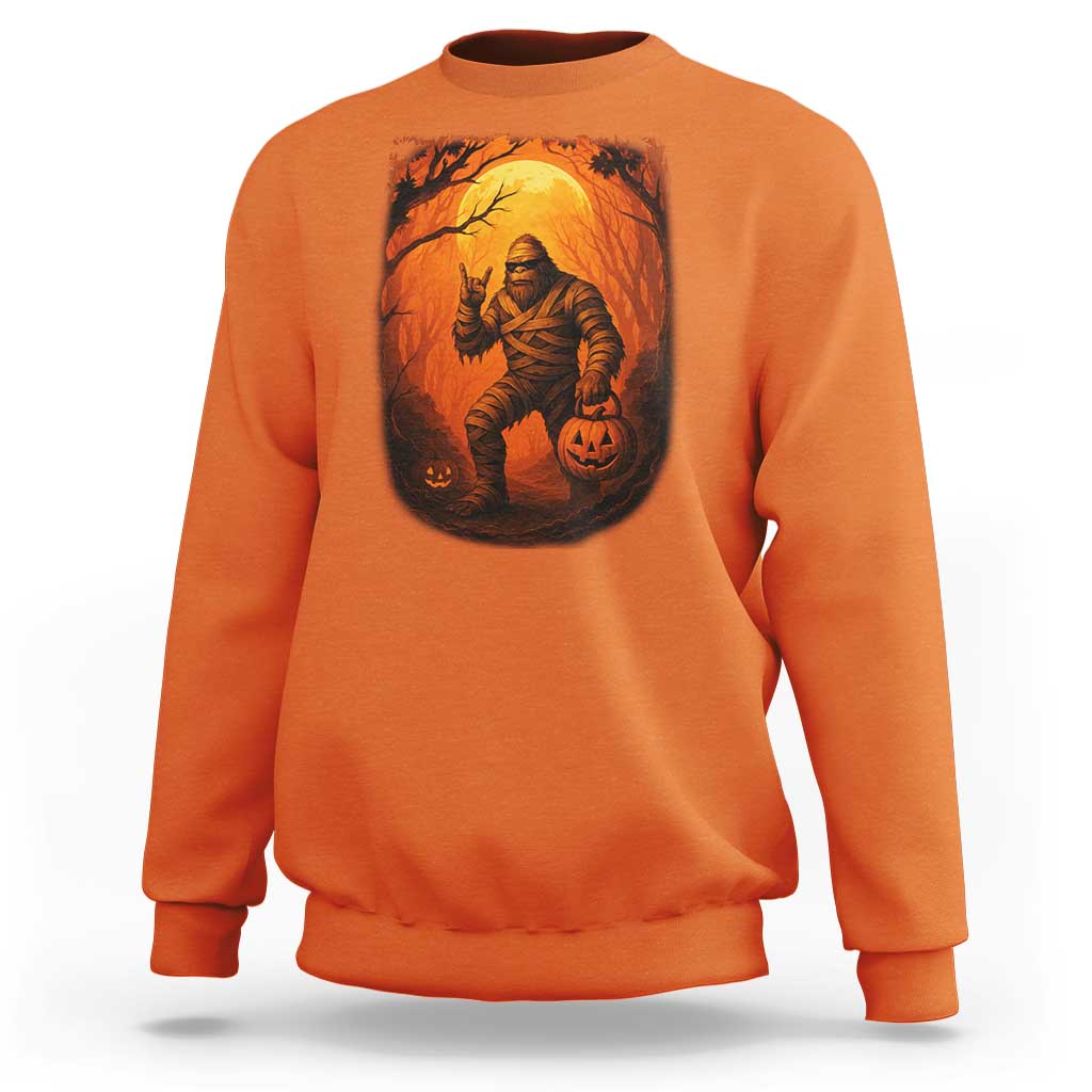 Funny Halloween Bigfoot Scary Spooky Cryptid Sasquatch Sweatshirt - Wonder Print Shop