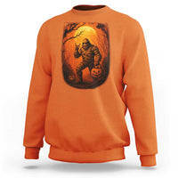 Funny Halloween Bigfoot Scary Spooky Cryptid Sasquatch Sweatshirt - Wonder Print Shop