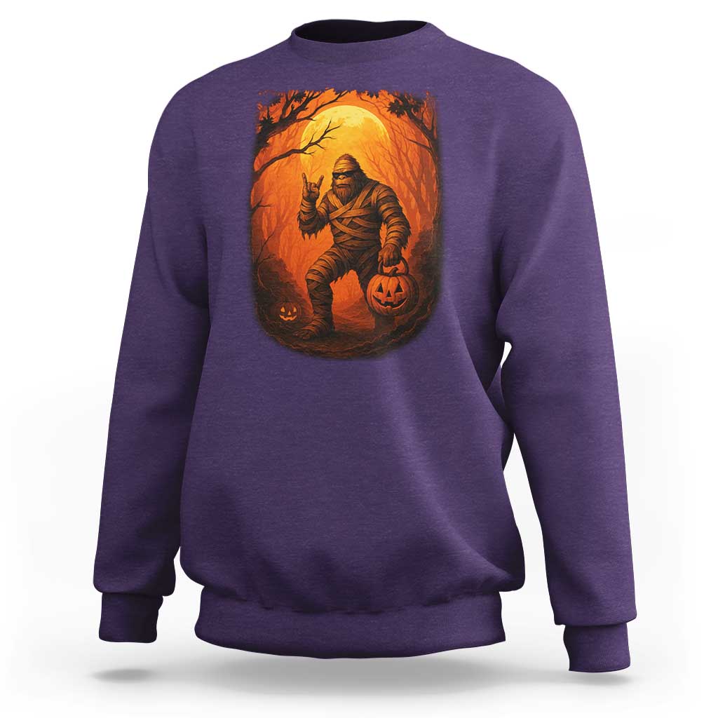 Funny Halloween Bigfoot Scary Spooky Cryptid Sasquatch Sweatshirt - Wonder Print Shop