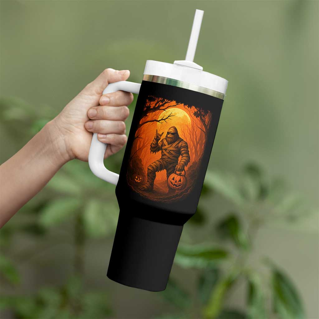 Funny Halloween Bigfoot Scary Spooky Cryptid Sasquatch Tumbler With Handle - Wonder Print Shop