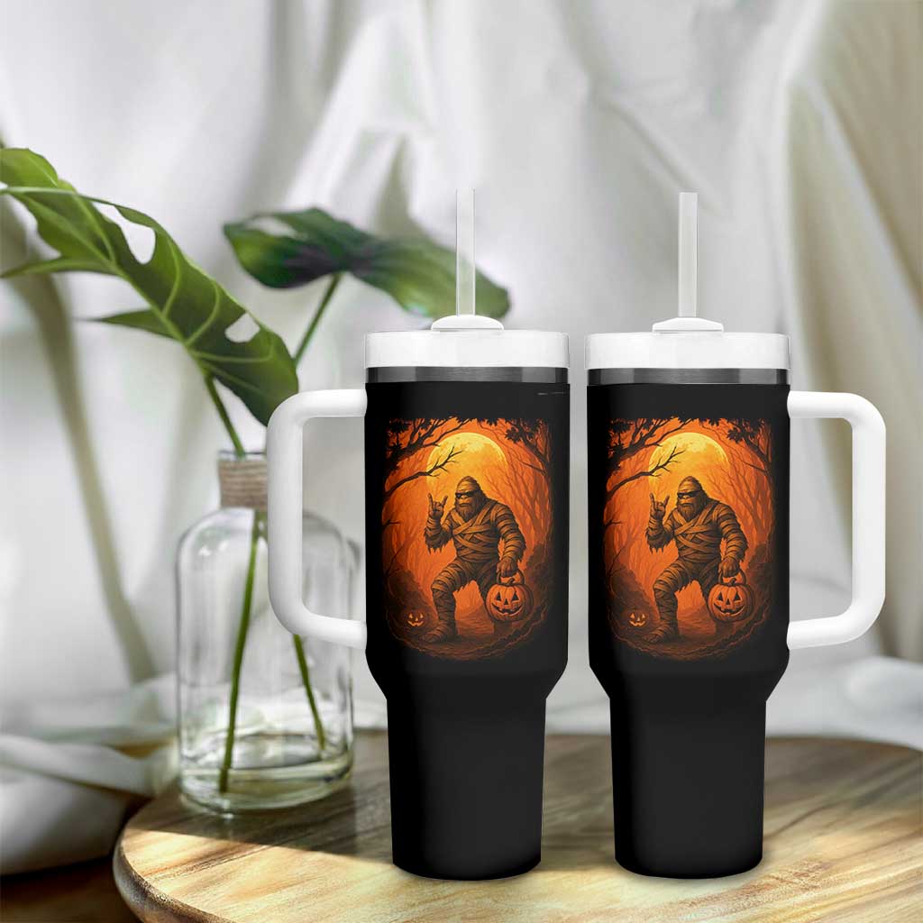 Funny Halloween Bigfoot Scary Spooky Cryptid Sasquatch Tumbler With Handle - Wonder Print Shop
