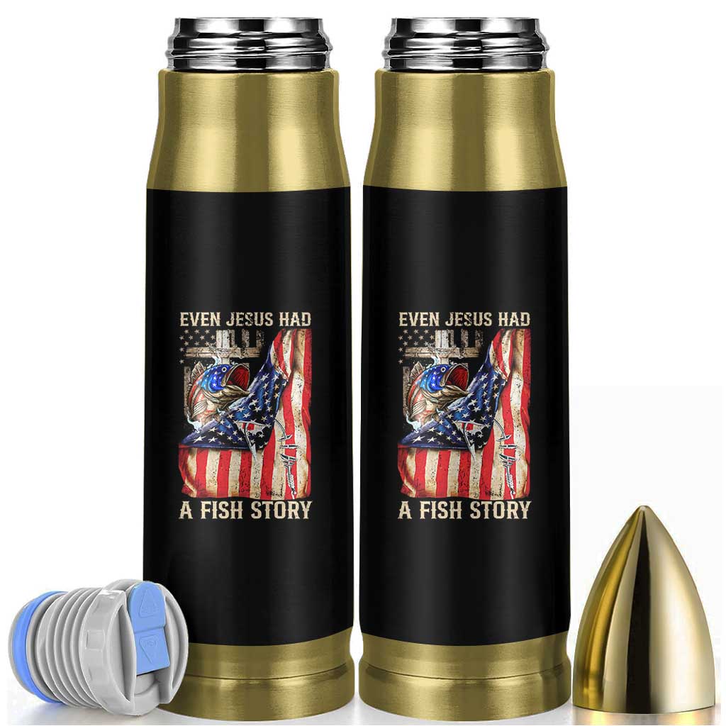 Funny Even Jesus Had A Fish Story Bullet Tumbler Fisherman Christian Fishing - Wonder Print Shop