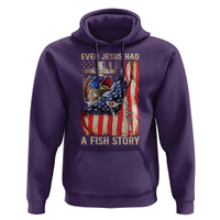 Funny Even Jesus Had A Fish Story Hoodie Fisherman Christian Fishing - Wonder Print Shop