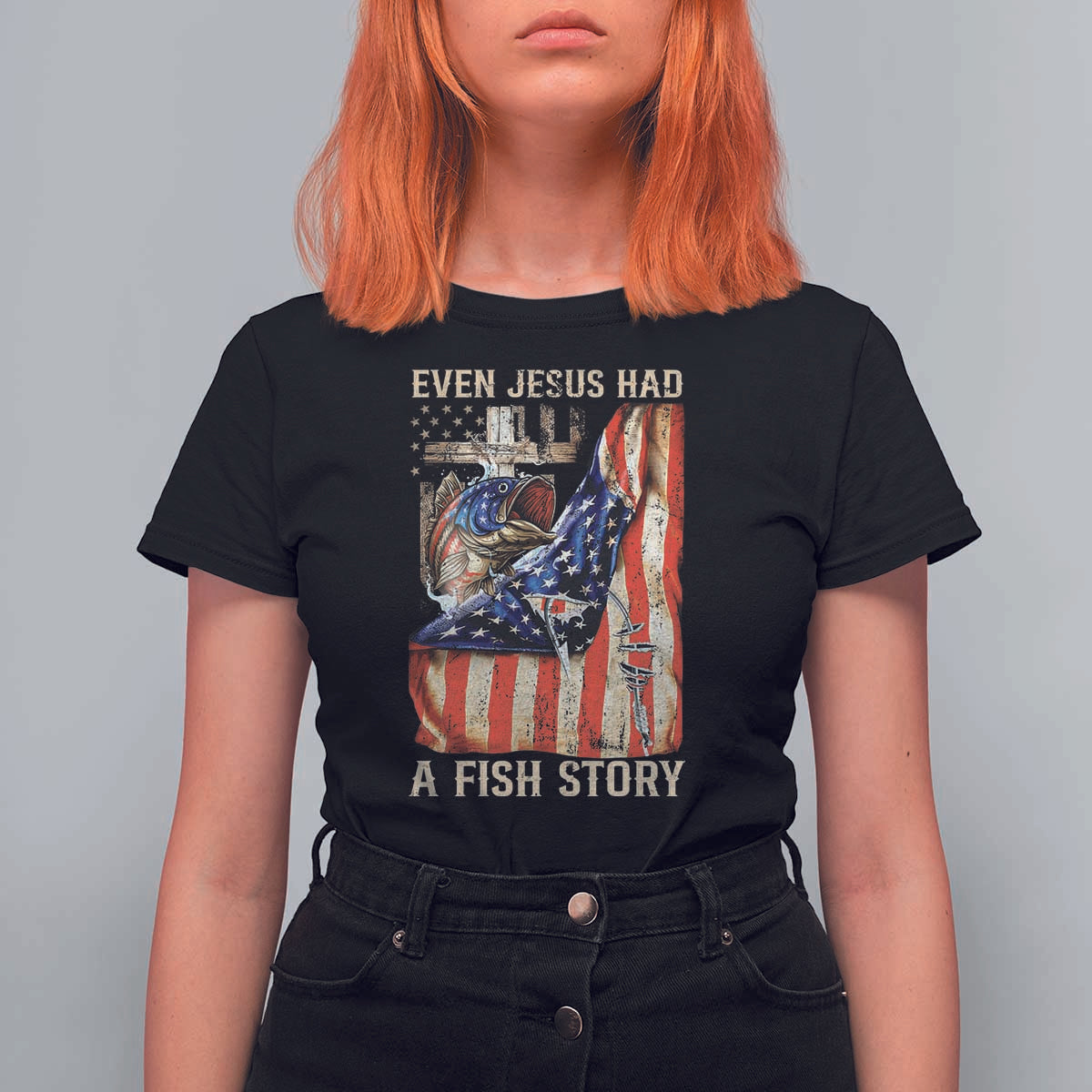 Funny Even Jesus Had A Fish Story T Shirt For Women Fisherman Christian Fishing - Wonder Print Shop