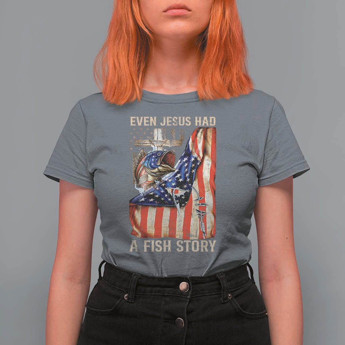 Funny Even Jesus Had A Fish Story T Shirt For Women Fisherman Christian Fishing - Wonder Print Shop