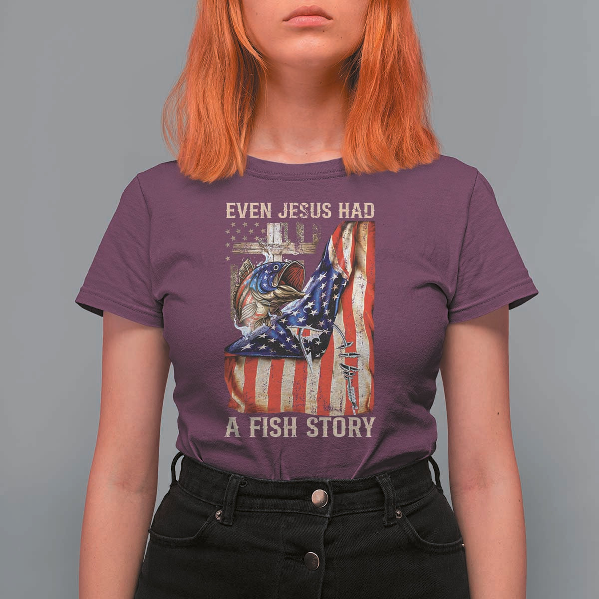 Funny Even Jesus Had A Fish Story T Shirt For Women Fisherman Christian Fishing - Wonder Print Shop