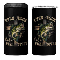 Even Jesus Had A Fish Story 4 in 1 Can Cooler Tumbler Funny Fishermen Christian Cross - Wonder Print Shop