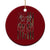 Faith Fishing Hunting Camo US Flag Cross With Hook Christian Ceramic Ornament - Wonder Print Shop