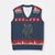 Faith Fishing Hunting Camo US Flag Cross With Hook Christian V-Neck Knit Sweater Vest - Wonder Print Shop