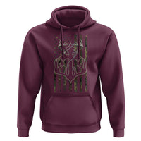Faith Fishing Hunting Camo US Flag Cross With Hook Christian Hoodie - Wonder Print Shop