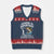 Funny School Is Important But Fishing Is Importanter V-Neck Knit Sweater Vest Fishing Lover - Wonder Print Shop