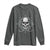Funny Fishing Lover Long Sleeve Shirt Pirate Skull Fishing Hook Compass - Wonder Print Shop