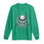 Funny Fishing Lover Long Sleeve Shirt Pirate Skull Fishing Hook Compass - Wonder Print Shop