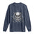 Funny Fishing Lover Long Sleeve Shirt Pirate Skull Fishing Hook Compass - Wonder Print Shop