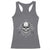 Funny Fishing Lover Racerback Tank Top Pirate Skull Fishing Hook Compass - Wonder Print Shop