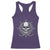 Funny Fishing Lover Racerback Tank Top Pirate Skull Fishing Hook Compass - Wonder Print Shop