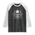 Funny Fishing Lover Raglan Shirt Pirate Skull Fishing Hook Compass - Wonder Print Shop