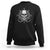 Funny Fishing Lover Sweatshirt Pirate Skull Fishing Hook Compass - Wonder Print Shop