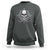 Funny Fishing Lover Sweatshirt Pirate Skull Fishing Hook Compass - Wonder Print Shop
