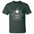 Funny Fishing Lover T Shirt Pirate Skull Fishing Hook Compass - Wonder Print Shop