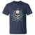 Funny Fishing Lover T Shirt Pirate Skull Fishing Hook Compass - Wonder Print Shop