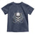 Funny Fishing Lover Toddler T Shirt Pirate Skull Fishing Hook Compass - Wonder Print Shop