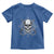 Funny Fishing Lover Toddler T Shirt Pirate Skull Fishing Hook Compass - Wonder Print Shop