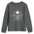 Funny Fishing Lover Youth Sweatshirt Pirate Skull Fishing Hook Compass - Wonder Print Shop