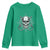 Funny Fishing Lover Youth Sweatshirt Pirate Skull Fishing Hook Compass - Wonder Print Shop