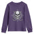 Funny Fishing Lover Youth Sweatshirt Pirate Skull Fishing Hook Compass - Wonder Print Shop