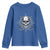 Funny Fishing Lover Youth Sweatshirt Pirate Skull Fishing Hook Compass - Wonder Print Shop