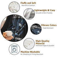 Navy Military 250th Anniversary Throw Blanket Forged Of Salt And Steel 250 Years Strong - Wonder Print Shop