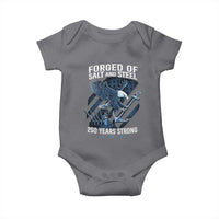 Navy Military 250th Anniversary Baby Onesie Forged Of Salt And Steel 250 Years Strong - Wonder Print Shop
