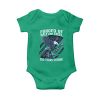 Navy Military 250th Anniversary Baby Onesie Forged Of Salt And Steel 250 Years Strong - Wonder Print Shop