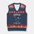 Navy Military 250th Anniversary V-Neck Knit Sweater Vest Forged Of Salt And Steel 250 Years Strong - Wonder Print Shop