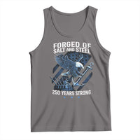 Navy Military 250th Anniversary Tank Top Forged Of Salt And Steel 250 Years Strong - Wonder Print Shop