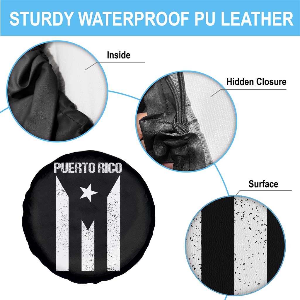 Puerto Rico Boricua Flag Proud Puerto Rican Heritage Spare Tire Cover - Wonder Print Shop