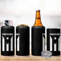 Puerto Rico Boricua Flag Proud Puerto Rican Heritage 4 in 1 Can Cooler Tumbler - Wonder Print Shop