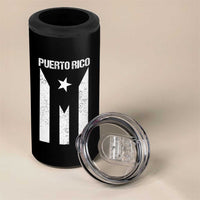 Puerto Rico Boricua Flag Proud Puerto Rican Heritage 4 in 1 Can Cooler Tumbler - Wonder Print Shop